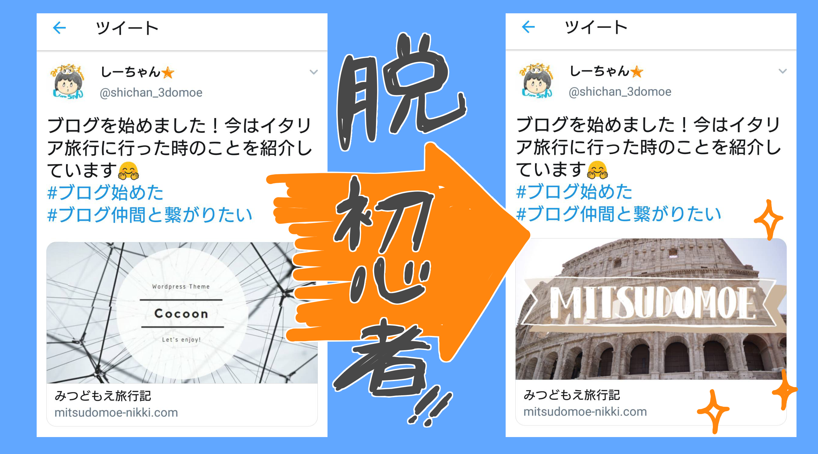 Wp Cocoon Twitterで表示されるホームページの画像の設定方法 みつどもえ旅行記